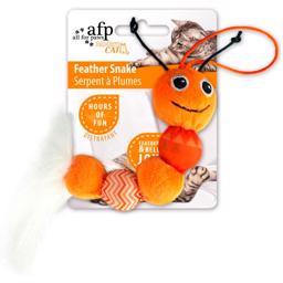 Allt för Paws Cat Toys Feather Snake ORANGE